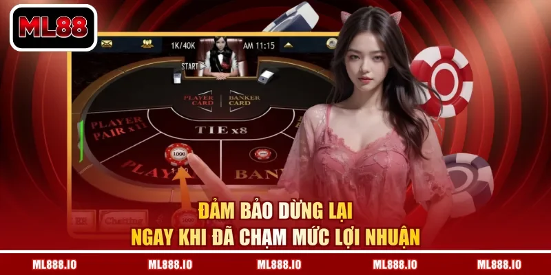 Đảm bảo dừng lại ngay khi đã chạm mức lợi nhuận